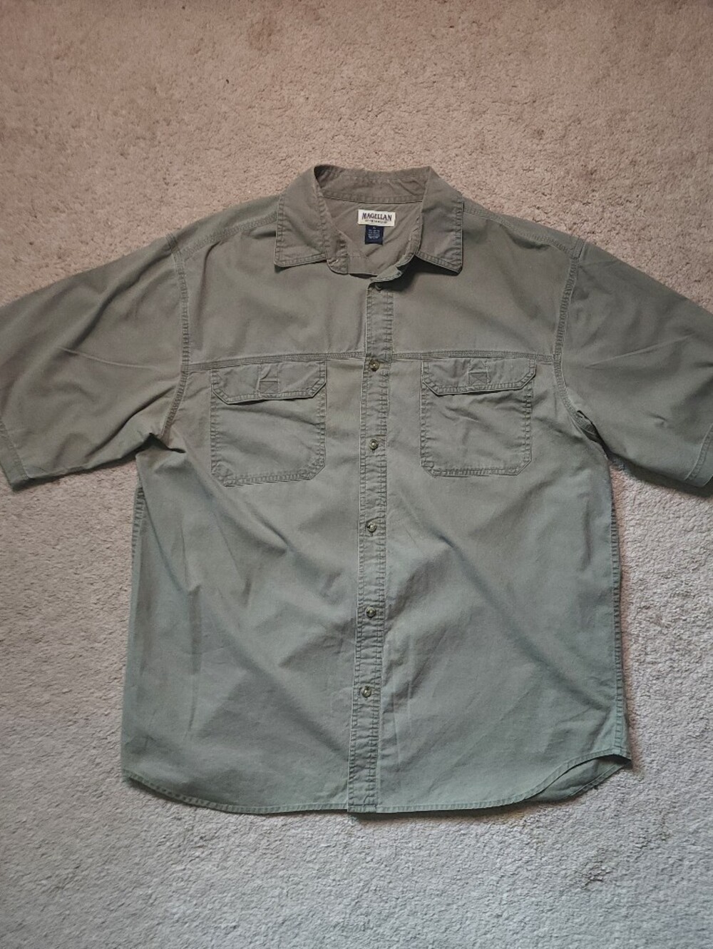 Magellan Outdoors Short-Sleeve Field Jacket in Olive Green
